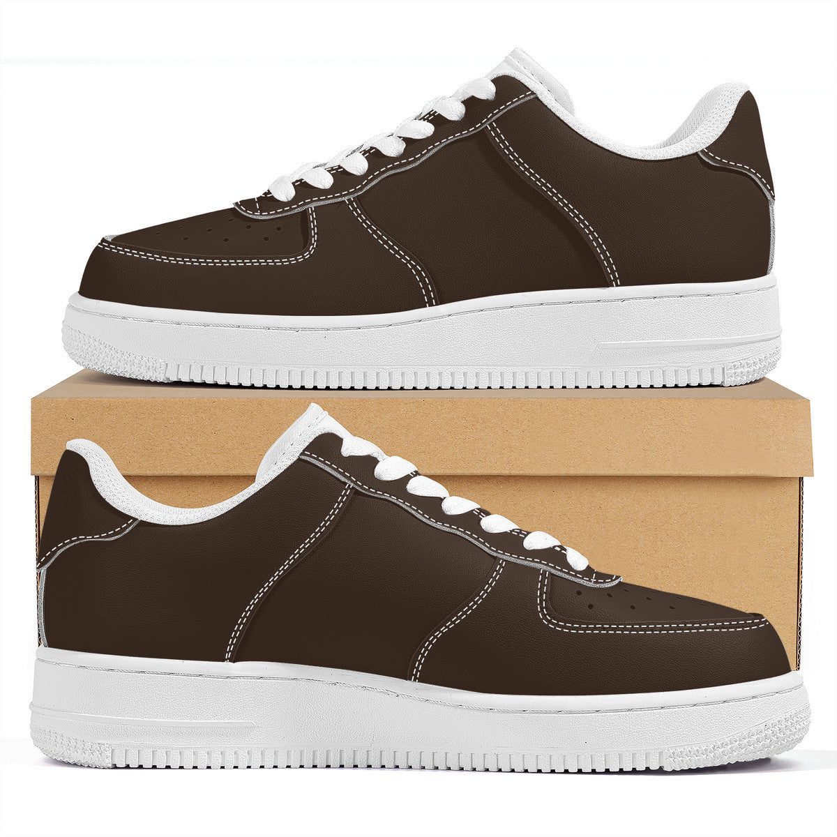 Brown Low Top Unisex Sneaker
