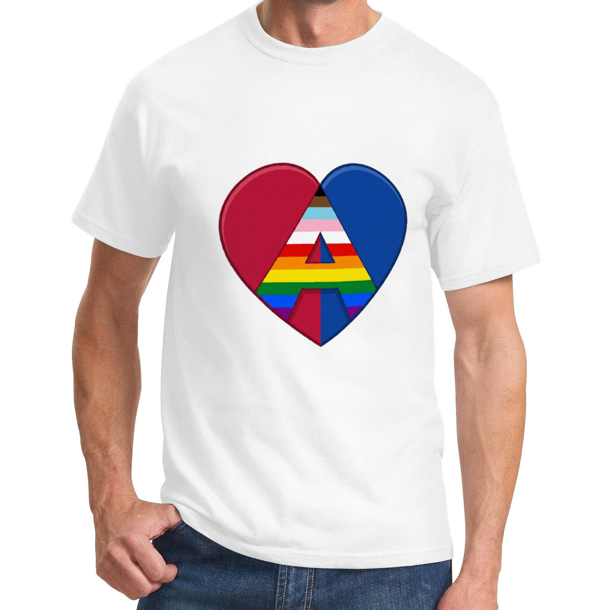 Straight LGTBQ Ally Men's T-Shirt