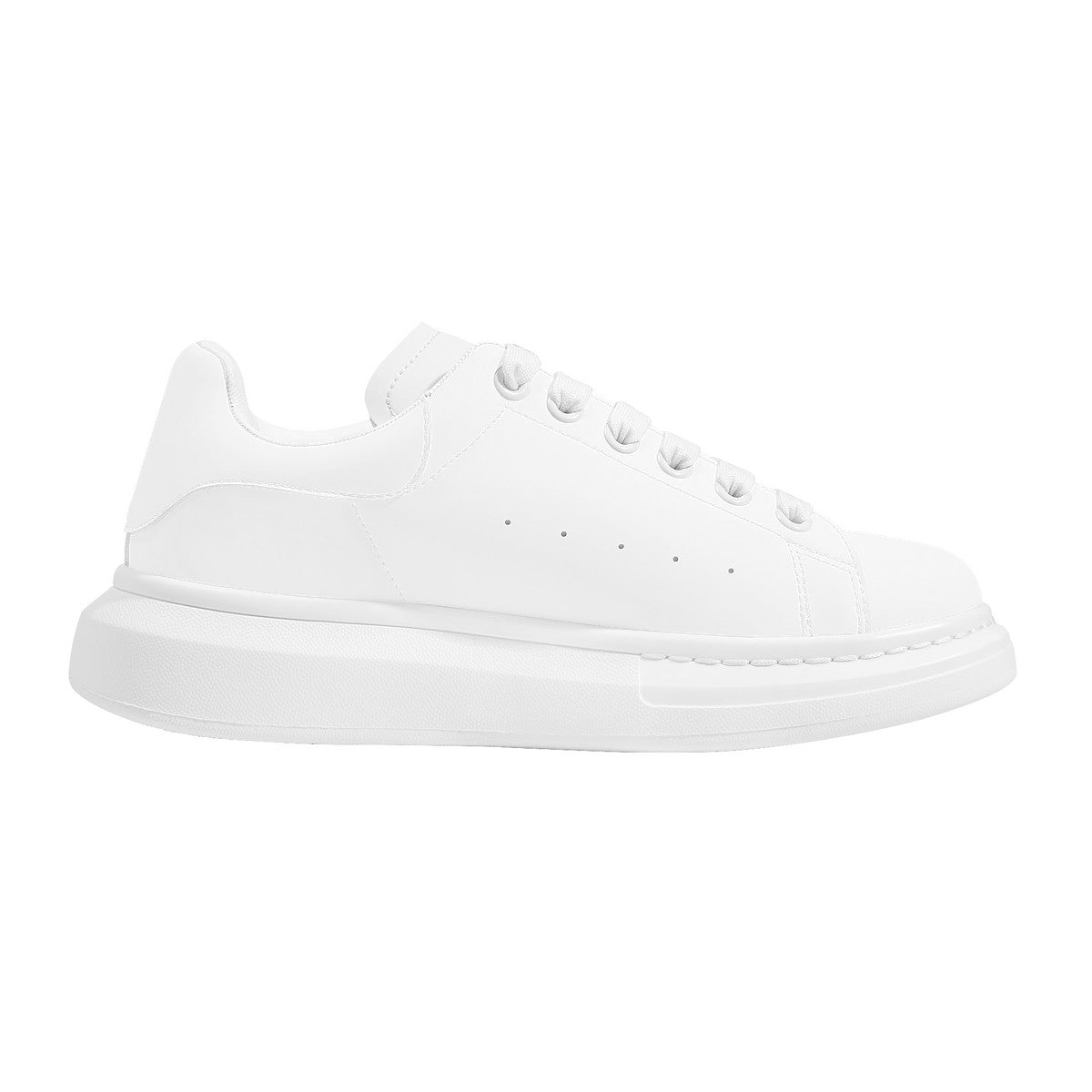 White Heighten Low Top Shoes
