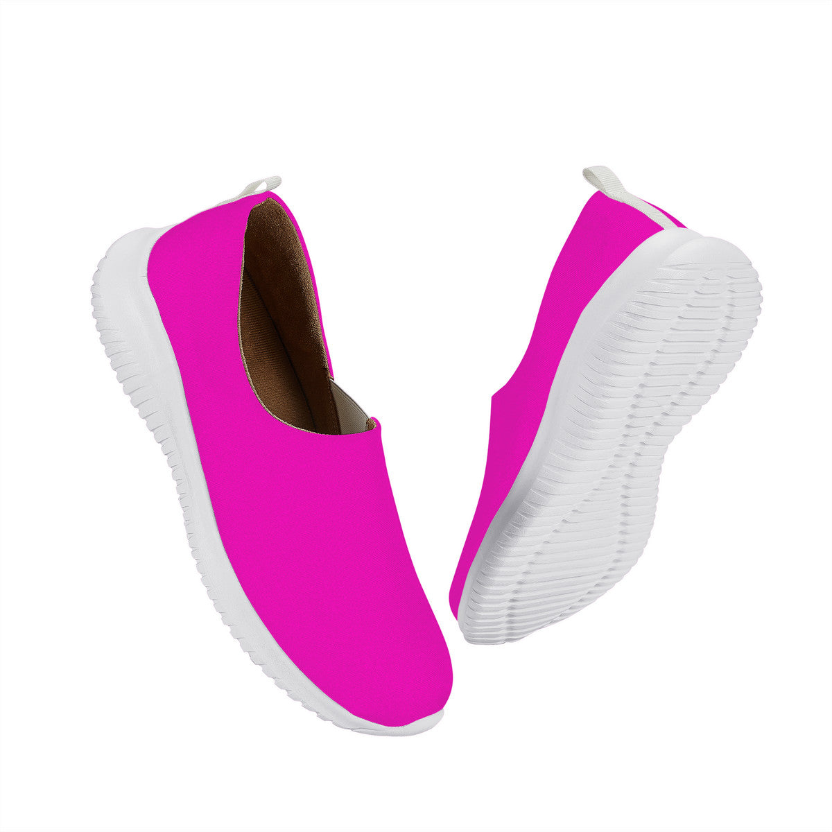 Women's Hot Pink Casual Slip On Shoe
