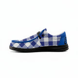 Blue Unisex Canvas Loafers