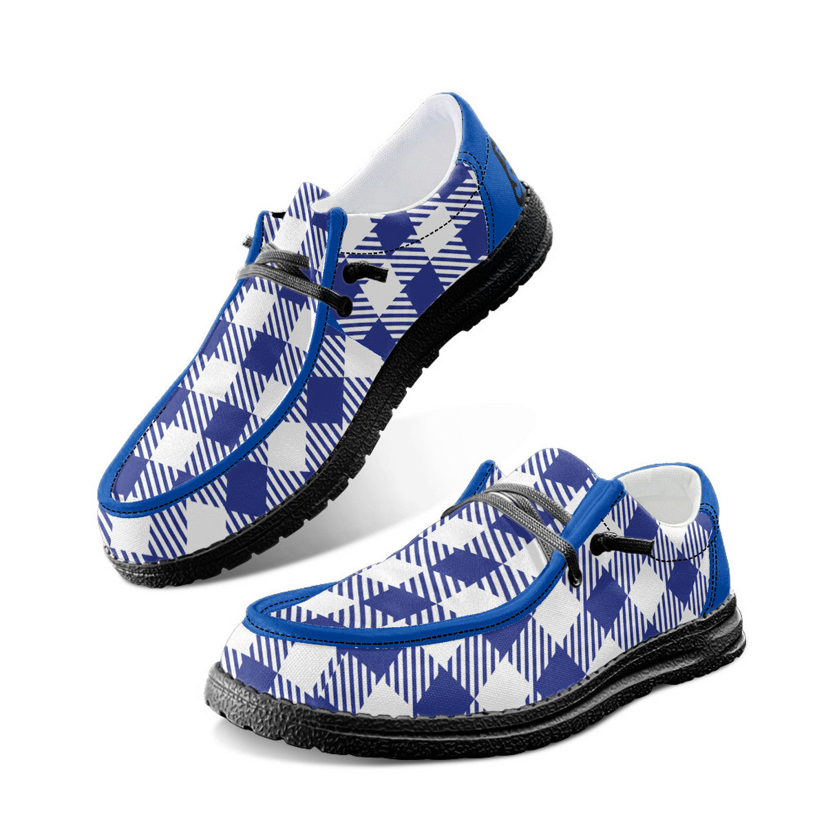 Blue Unisex Canvas Loafers