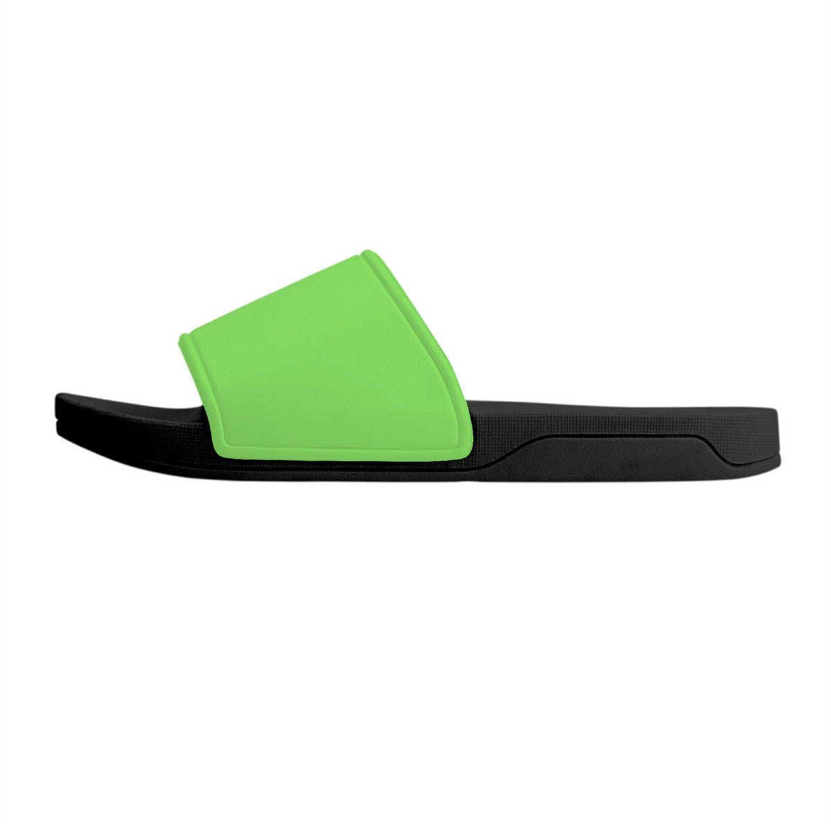 Neon green Slide Sandals - Black