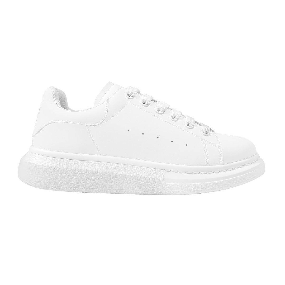 White Heighten Low Top Shoes