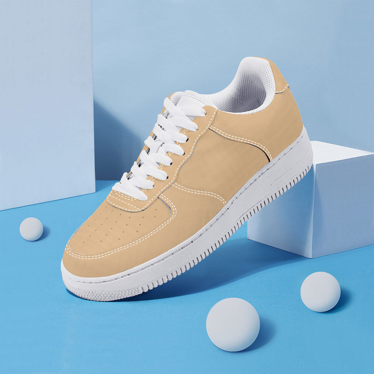 Tan Low Top Unisex Sneaker