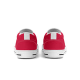 Trendy Red Unisex Slip-on Shoes