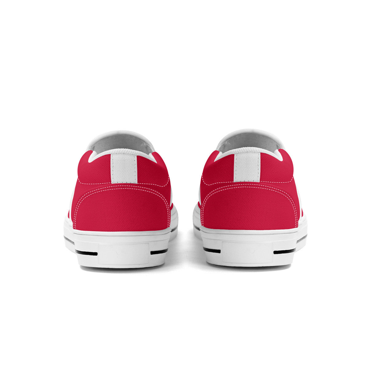 Trendy Red Unisex Slip-on Shoes