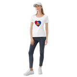 Woman's Straight LGTBQ Ally T shirt