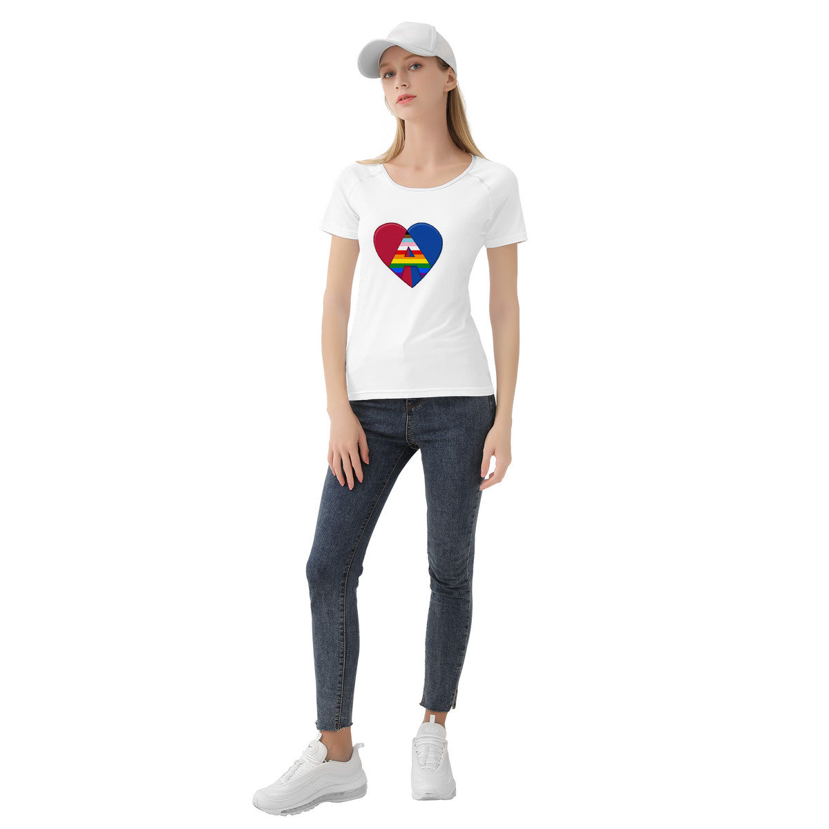 Woman's Straight LGTBQ Ally T shirt
