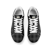 Black Unisex Premium Synthetic Leather Sneakers