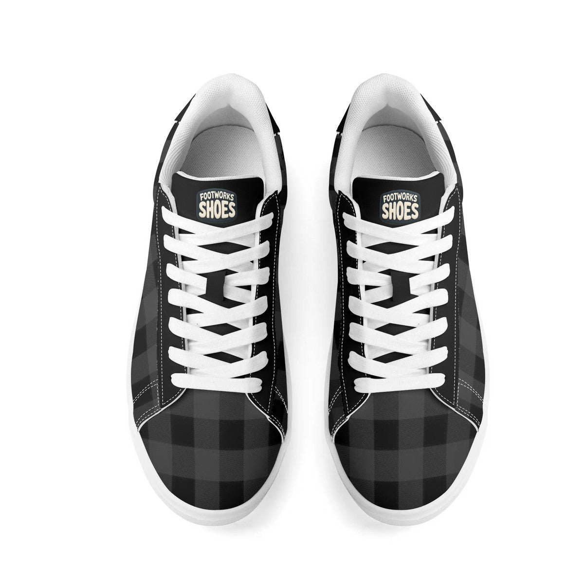 Black Unisex Premium Synthetic Leather Sneakers