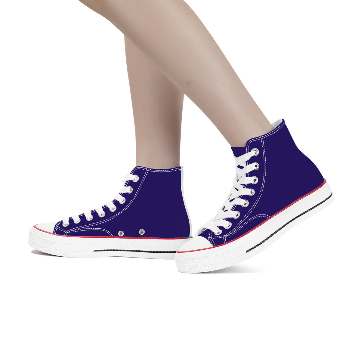 Ravens Purple High Top Canvas Shoes