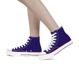 Ravens Purple High Top Canvas Shoes