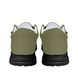 Olive Green Canvas Loafers
