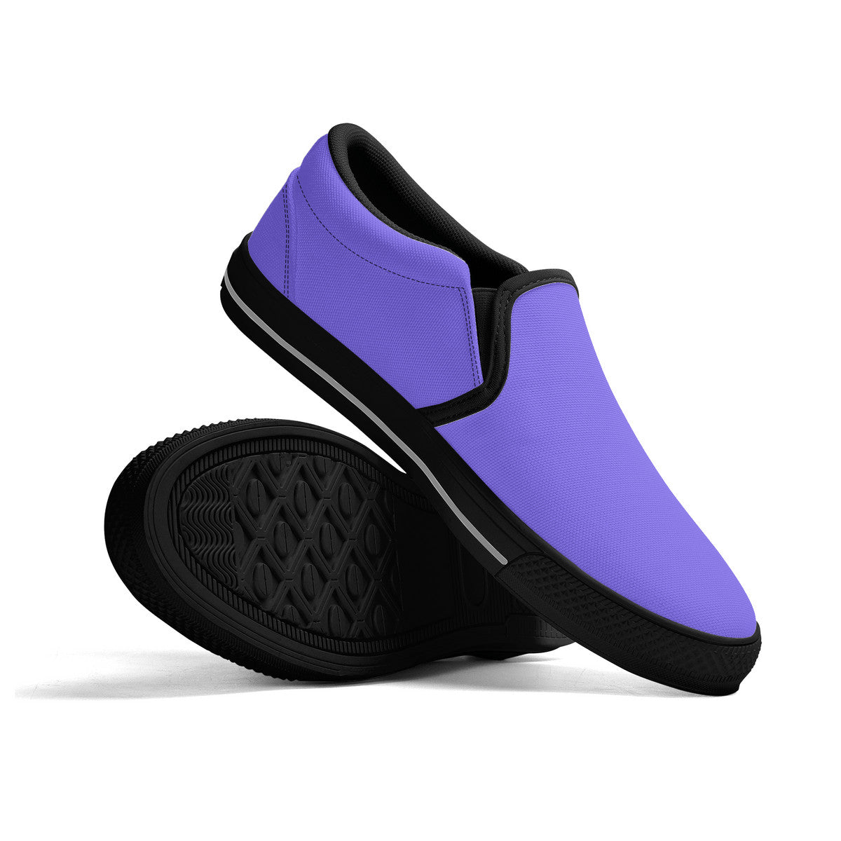 Purple Unisex Slip-on Shoes