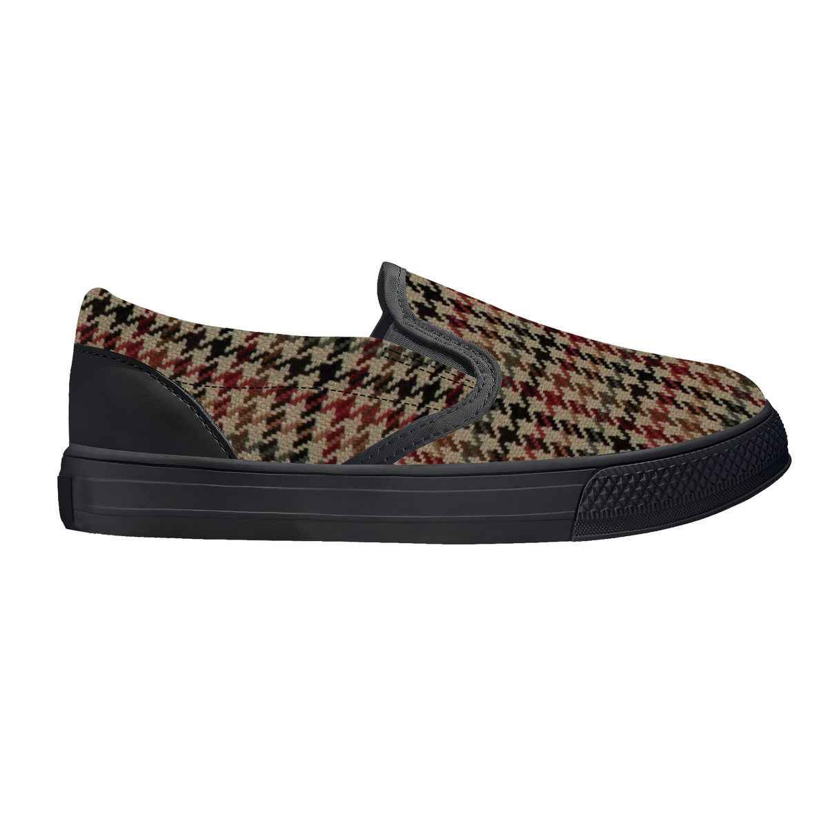 Kids Brown Pattern Slip-on shoes