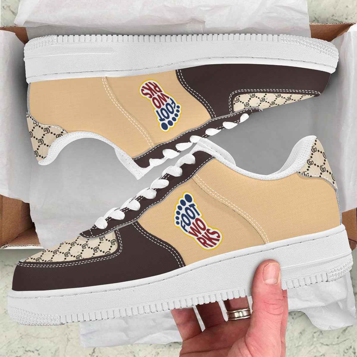 Brown Low Top Unisex Sneaker