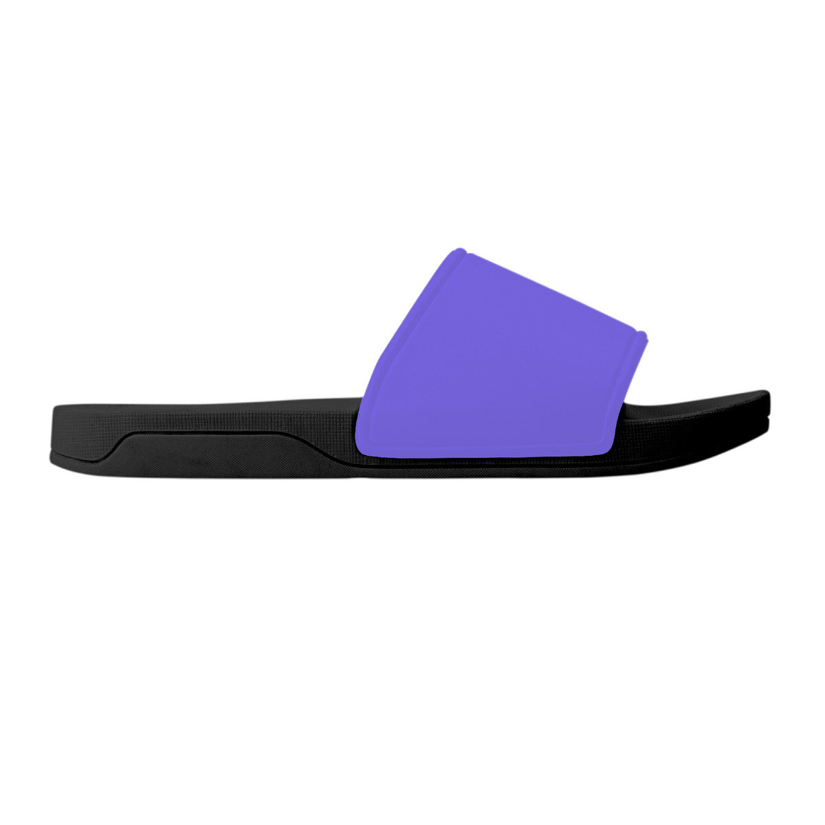 Purple Slide Sandals - Black