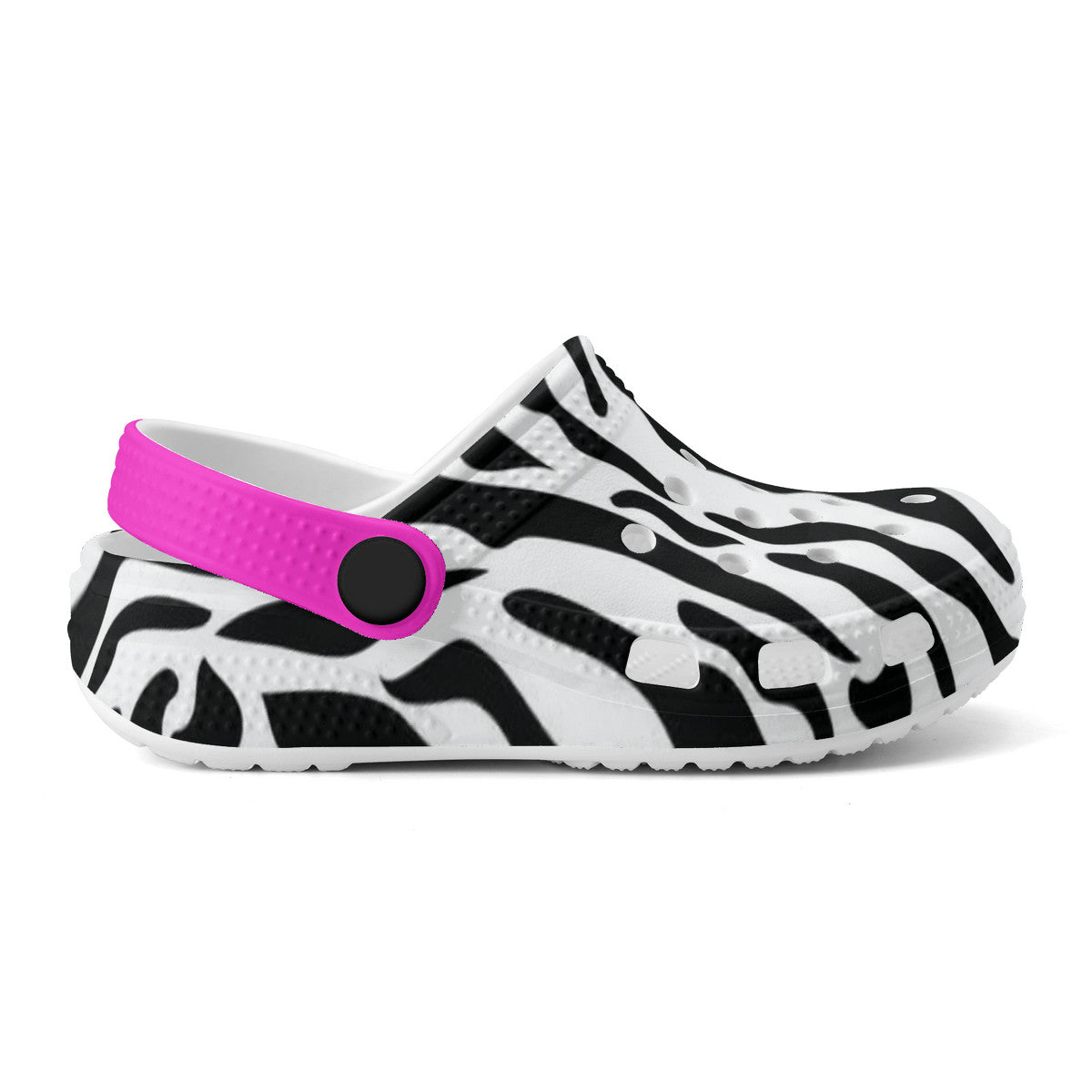 Kid's Zebra Pattern Casual Clogs