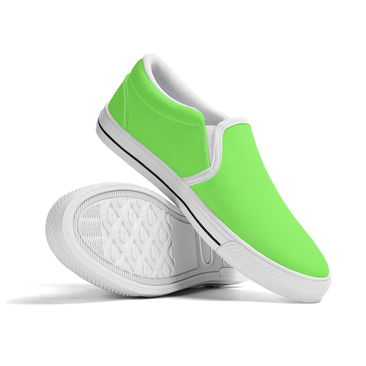 Neon Green Unisex Slip-on Shoes