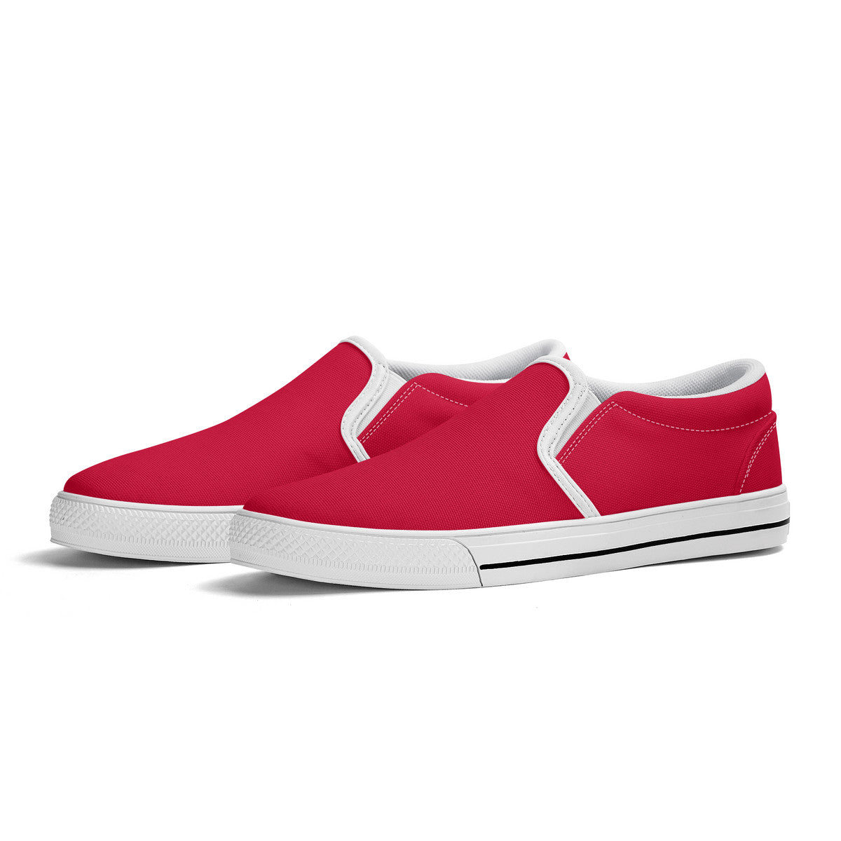 Trendy Red Unisex Slip-on Shoes