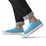 Blue Unisex Classic Low Top Canvas Shoes