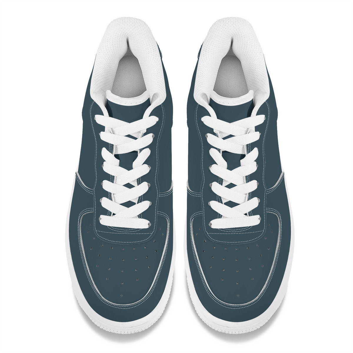 Smoky Blue Night Unisex Microfiber Sneakers