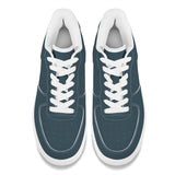 Smoky Blue Night Unisex Microfiber Sneakers