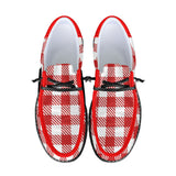Red Unisex Canvas Loafers