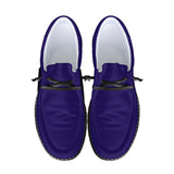 Ravens Purple Canvas Loafers