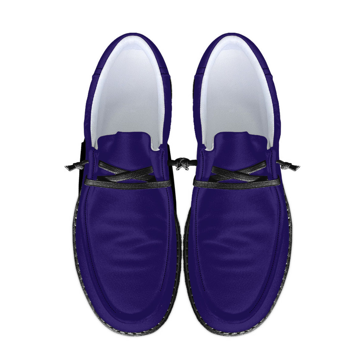 Ravens Purple Canvas Loafers