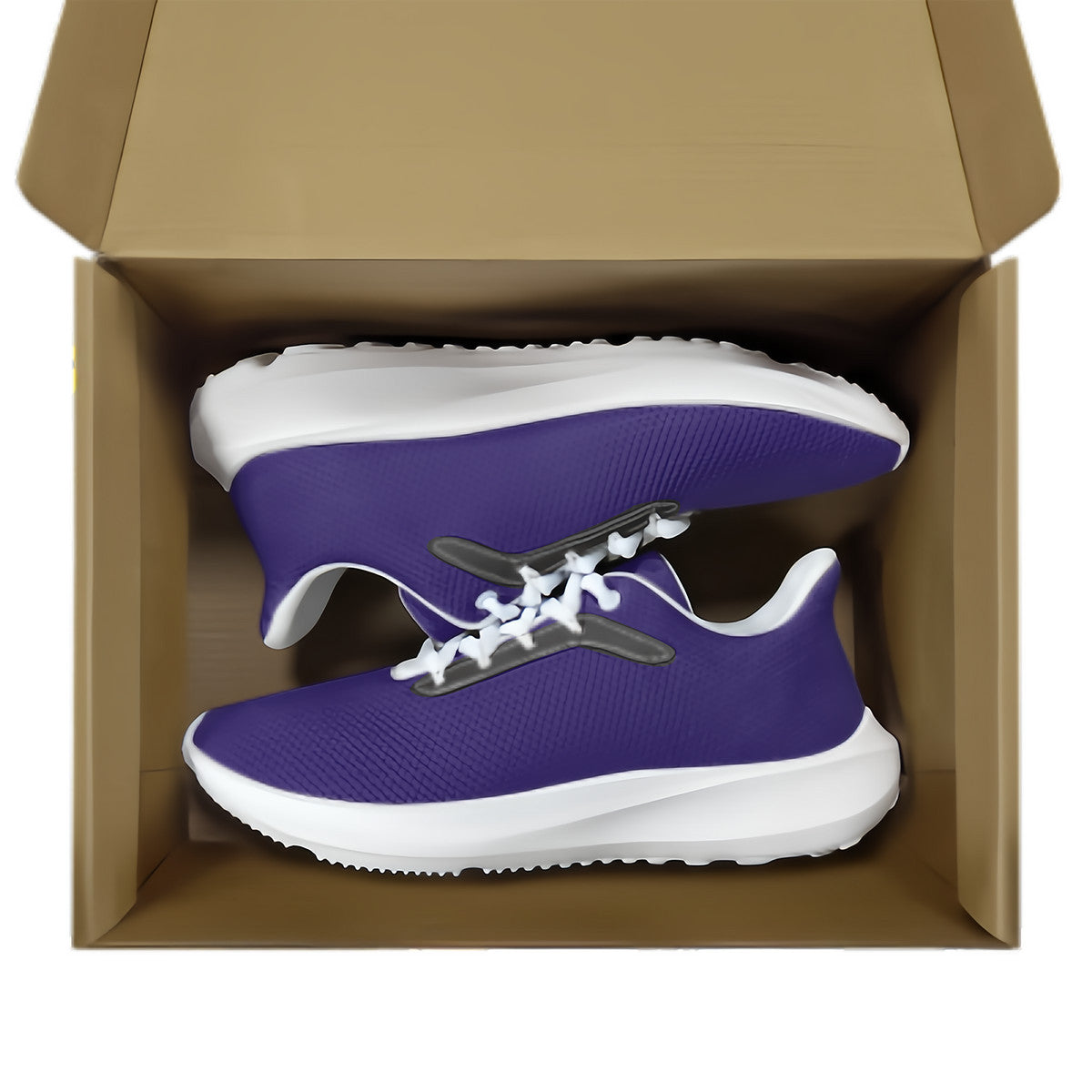 Purple Unisex Lace Up Running Shoes