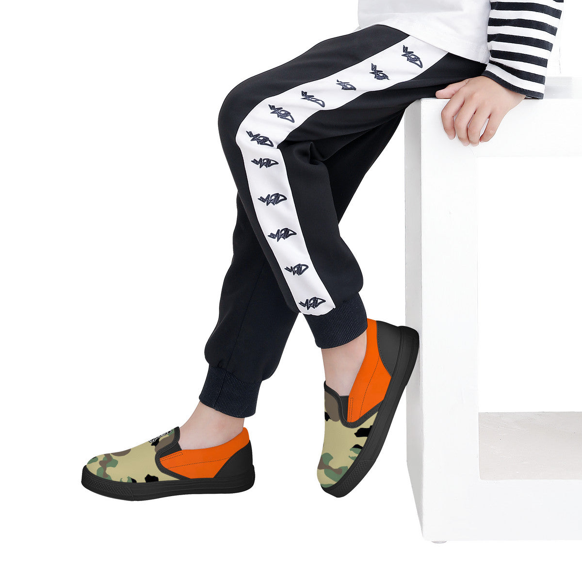 Camo Pattern Kids Slip-on shoes