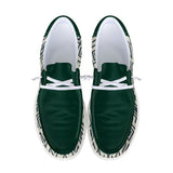 Geometric Design Unisex Canvas Loafers