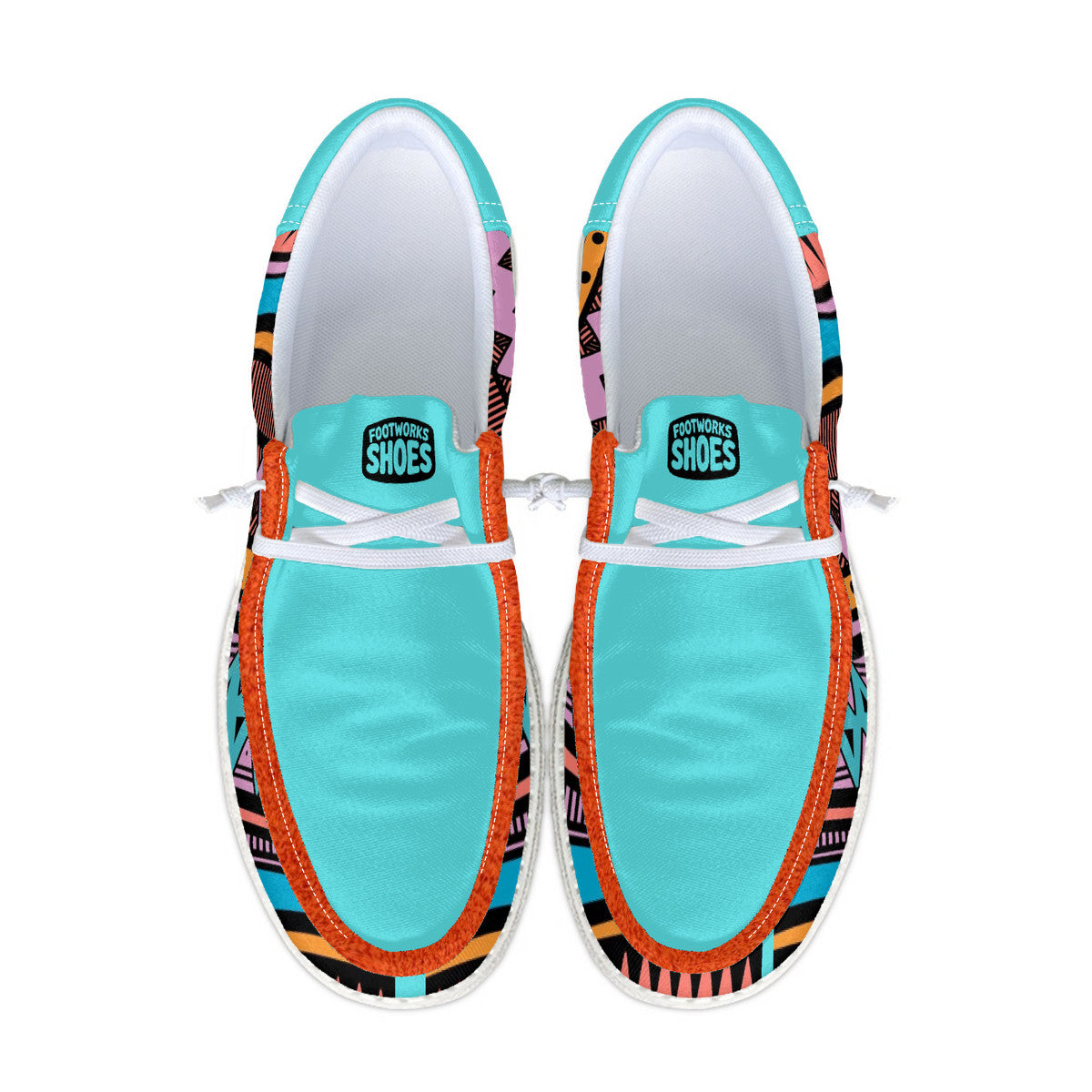 Unisex Tribal Pattern Canvas Loafers