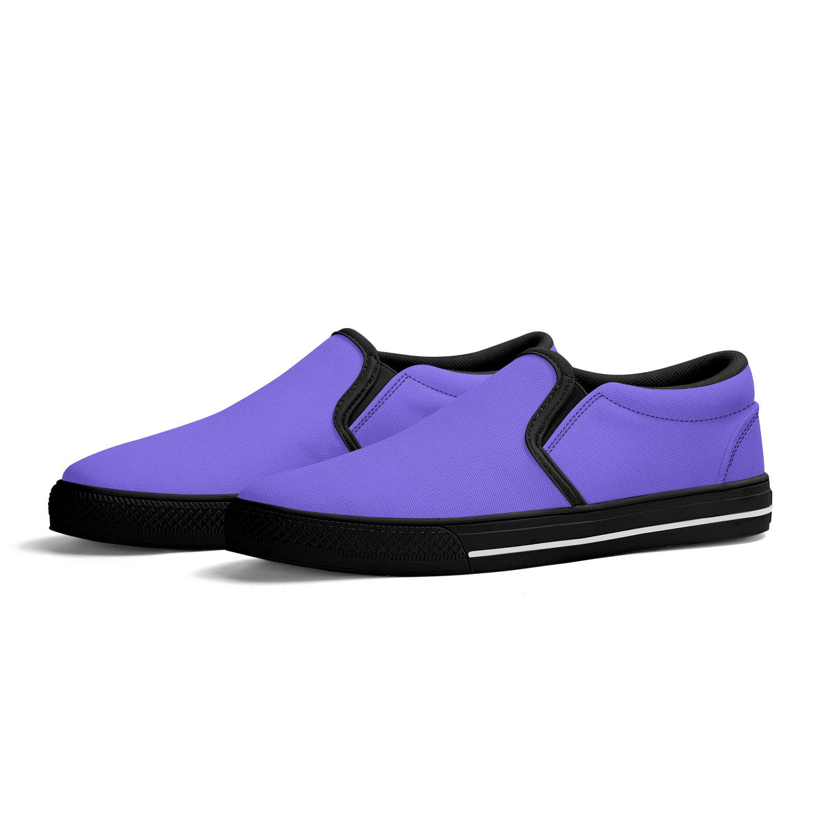 Purple Unisex Slip-on Shoes