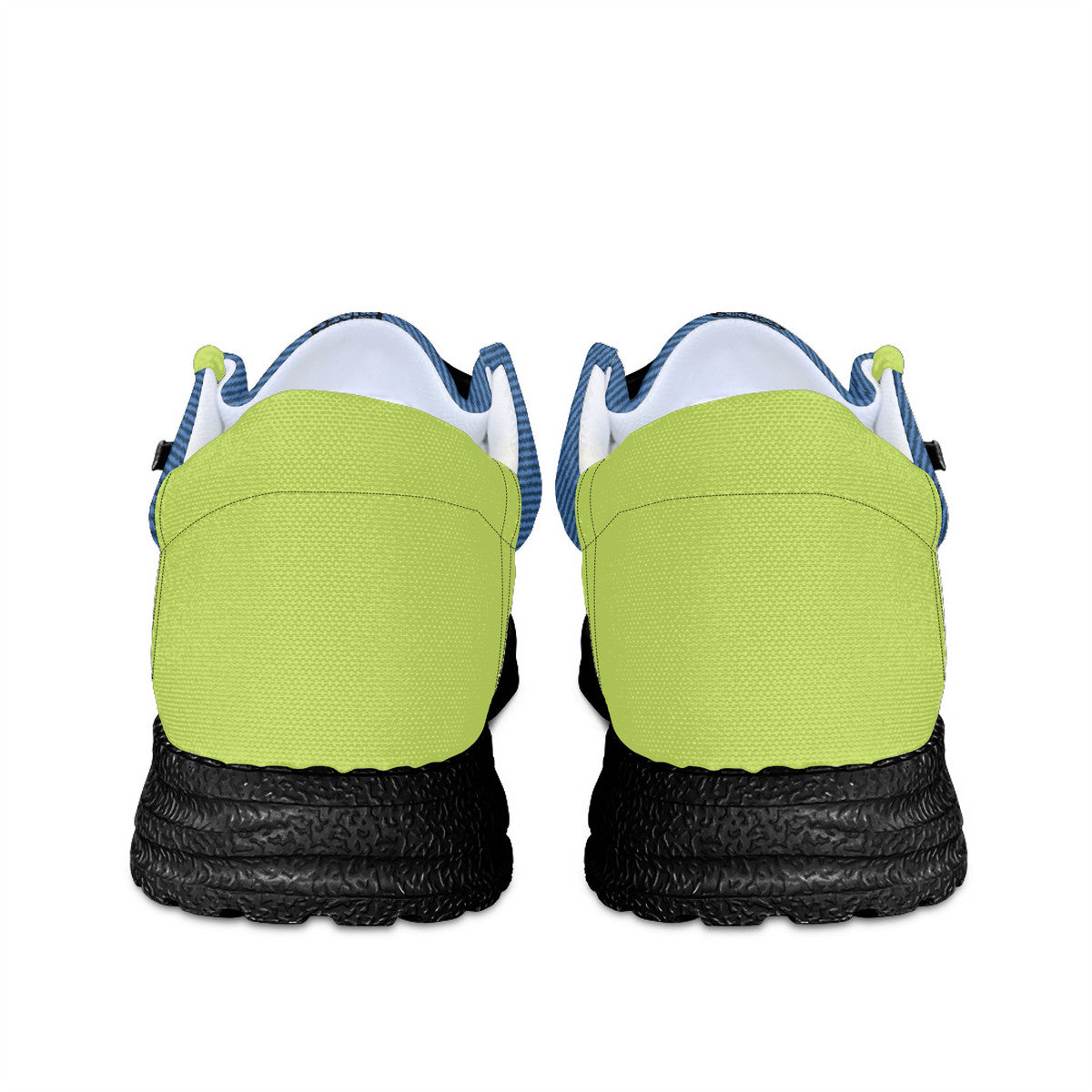 Blue and Green Canvas Loafers