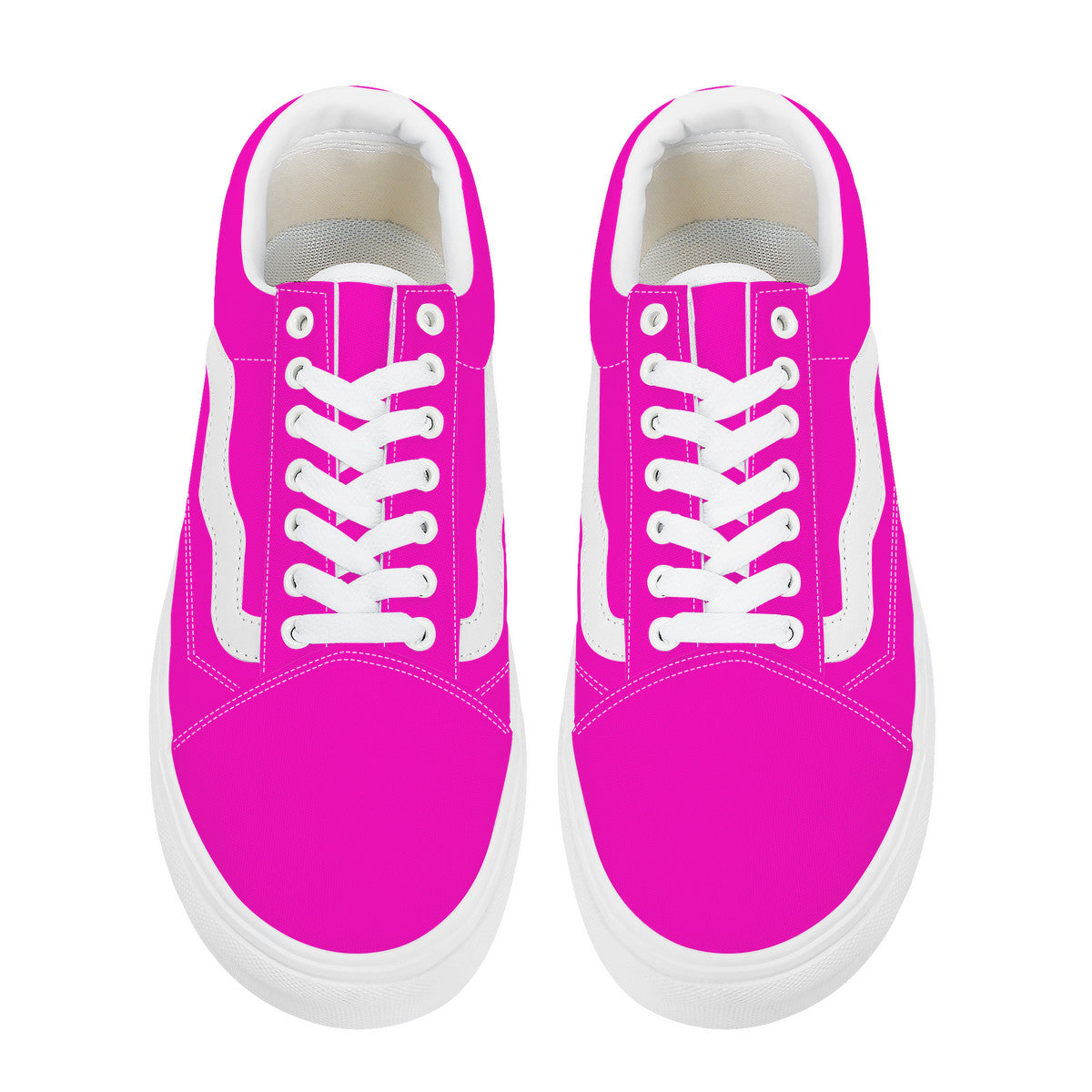Hot Pink Low Top Flat Sneaker