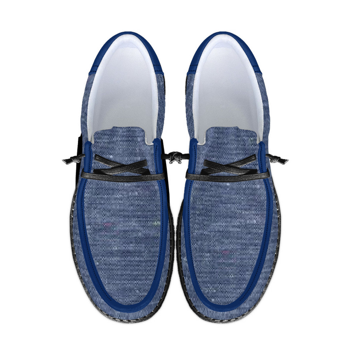 Denim Blue Canvas Loafers