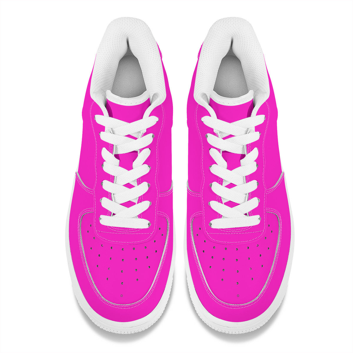 Hot Pink Unisex Microfiber Sneakers
