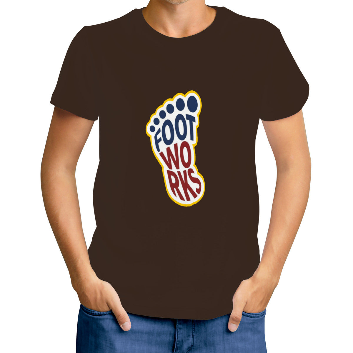 Brown Print  swag T-Shirt