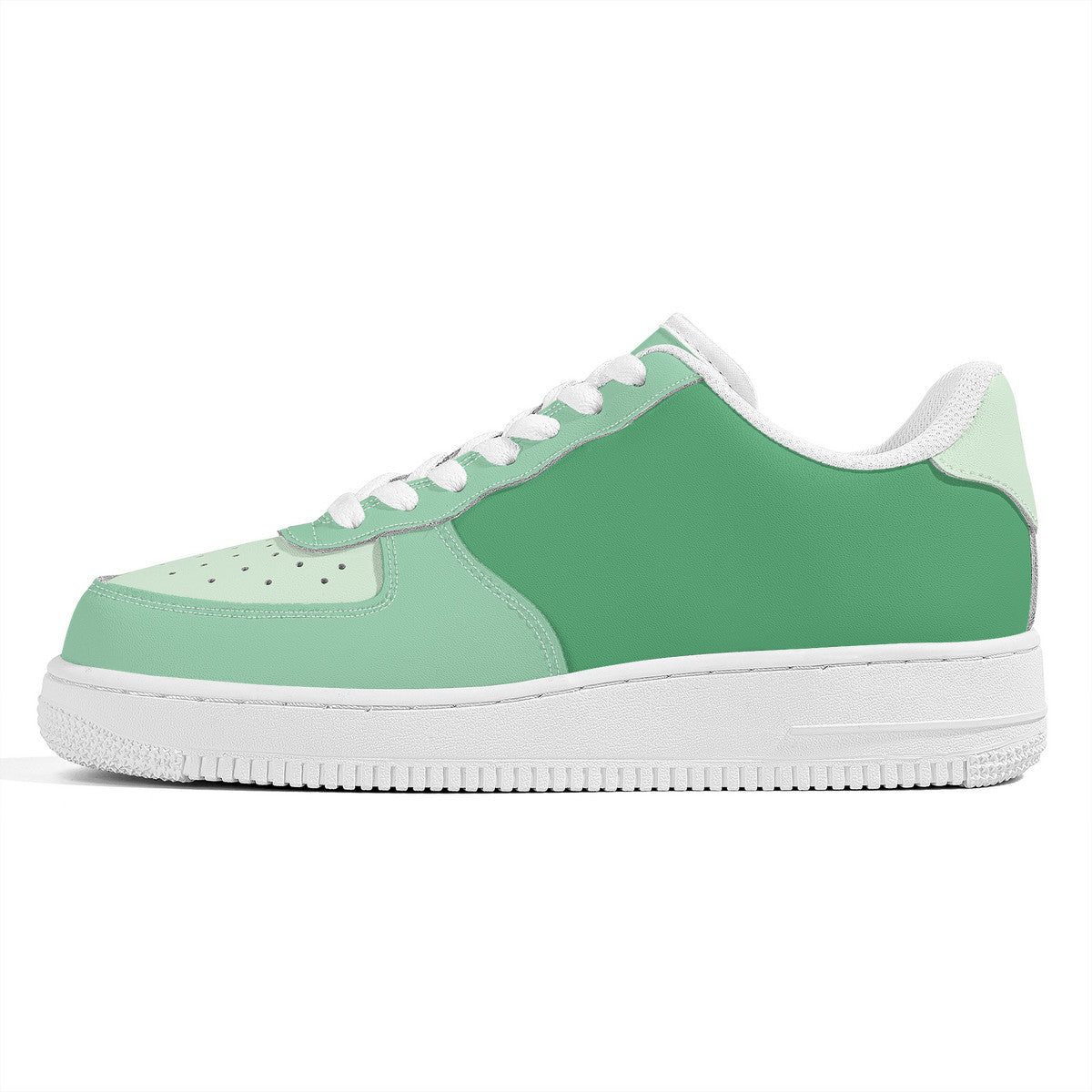 Hues of Green Unisex Microfiber Sneakers