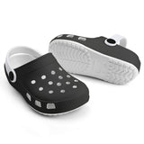 Kid's Black and White Casual Clogs