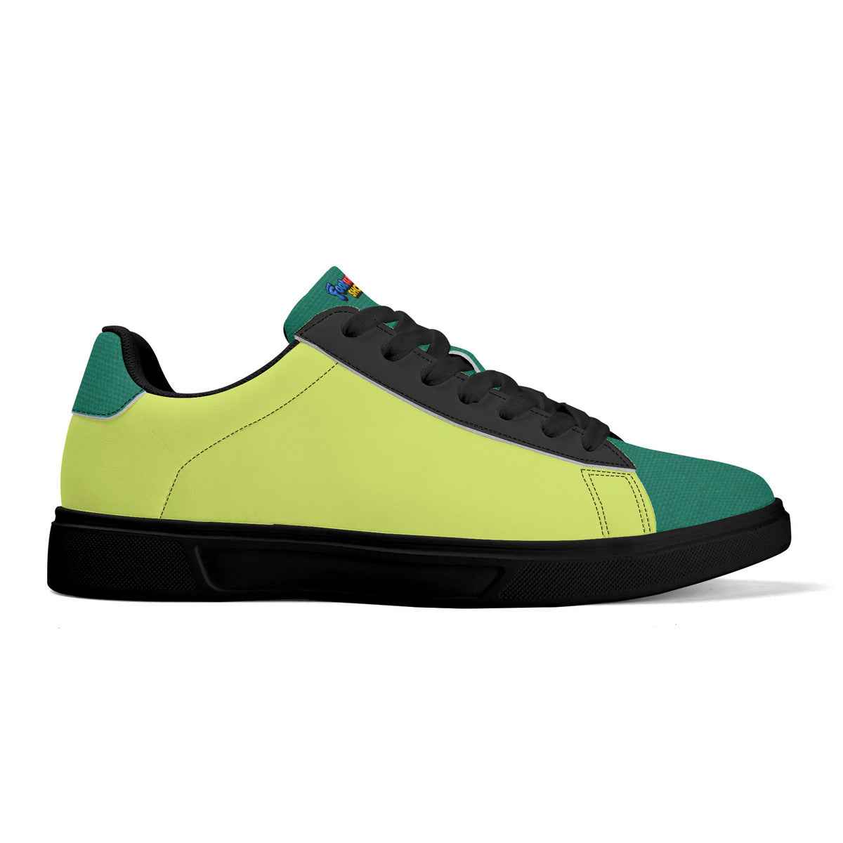 Unisex Premium Synthetic Neon Green Leather Sneakers