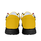 Yellow Plaid Unisex Canvas Loafers