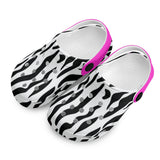 Kid's Zebra Pattern Casual Clogs
