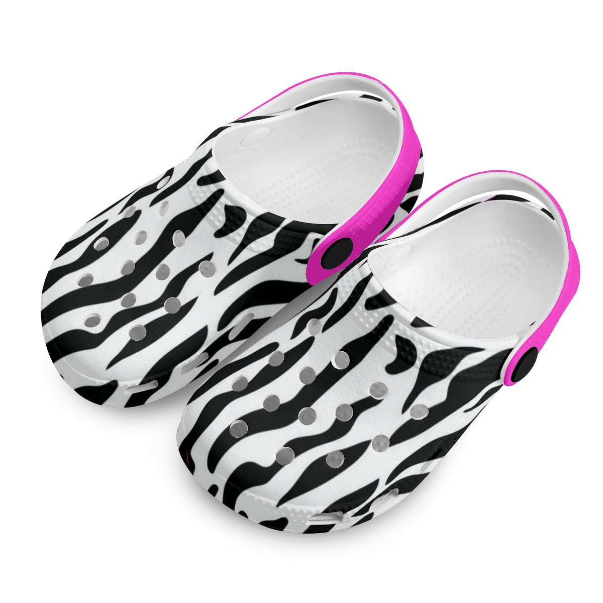 Kid's Zebra Pattern Casual Clogs