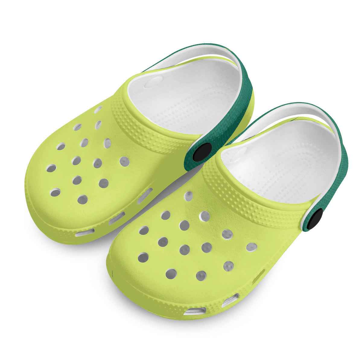 Kid's  Neon Green Casual Clogs