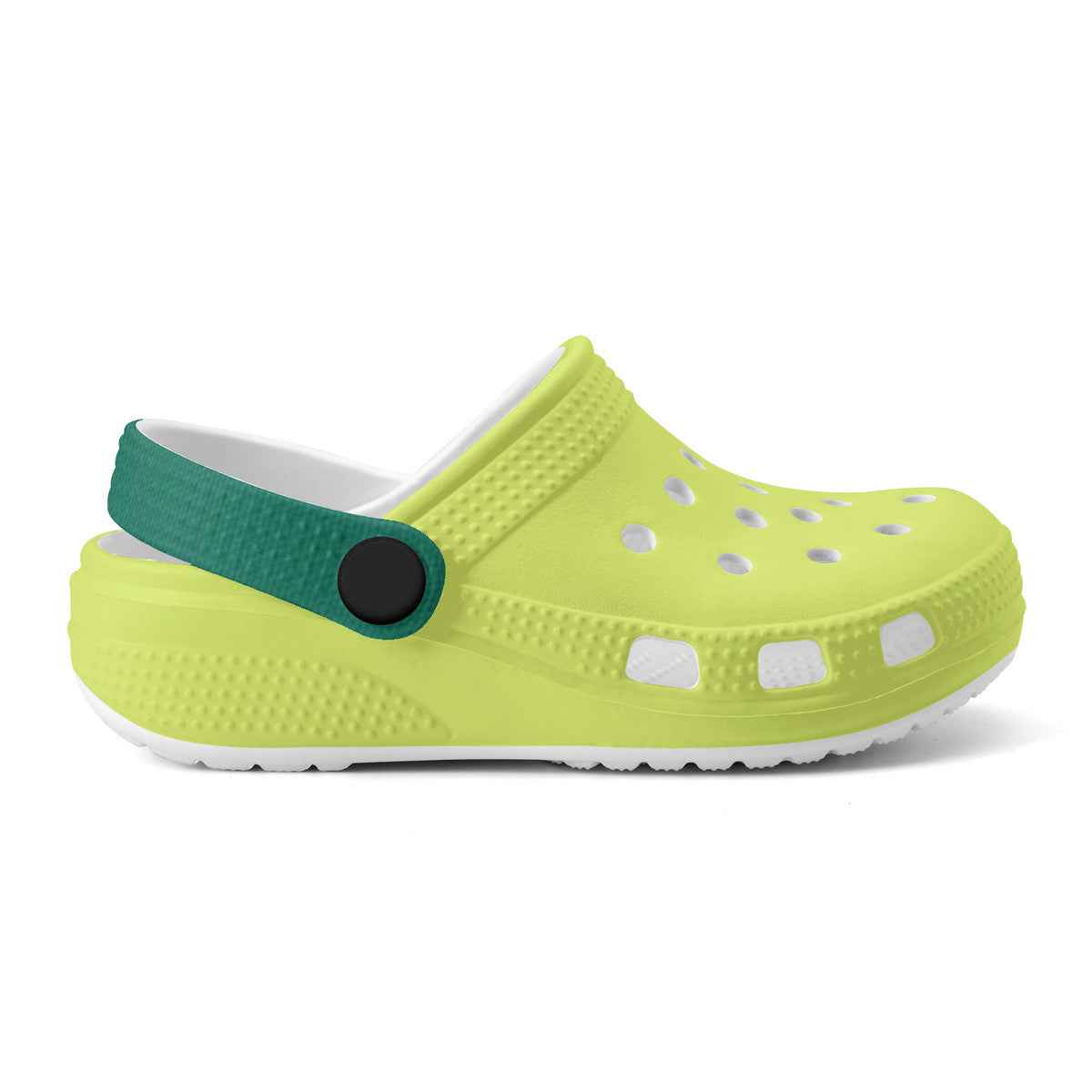 Kid's  Neon Green Casual Clogs
