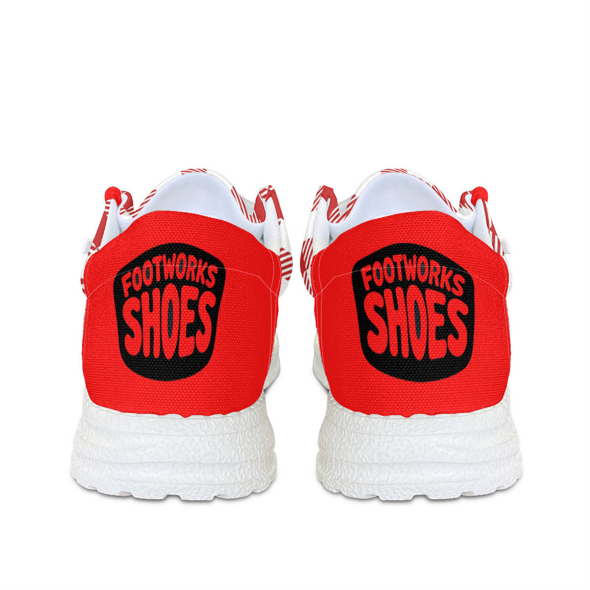 Red Unisex Canvas Loafers